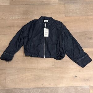 Zara Black Denim Jacket